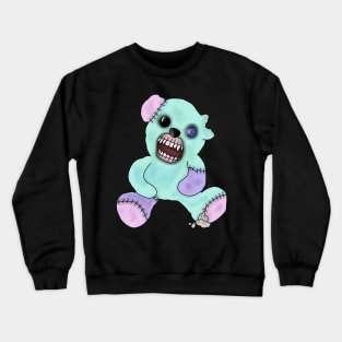 Zombie creepy kawaii teddy bear Crewneck Sweatshirt